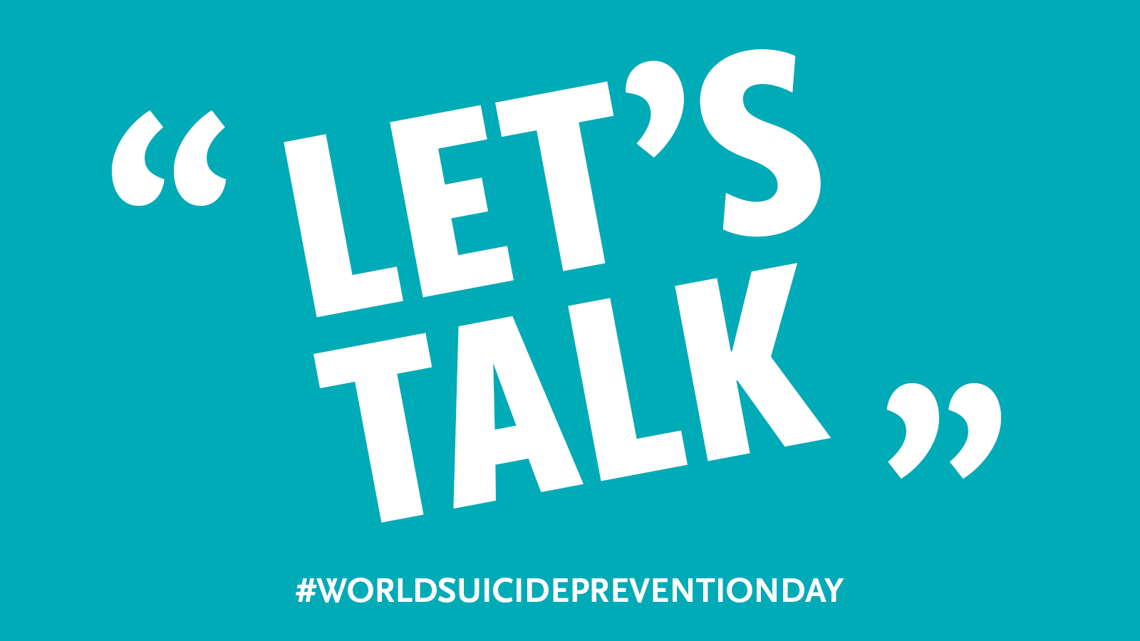 Let's Talk - World Suicide Prevention - WCUI